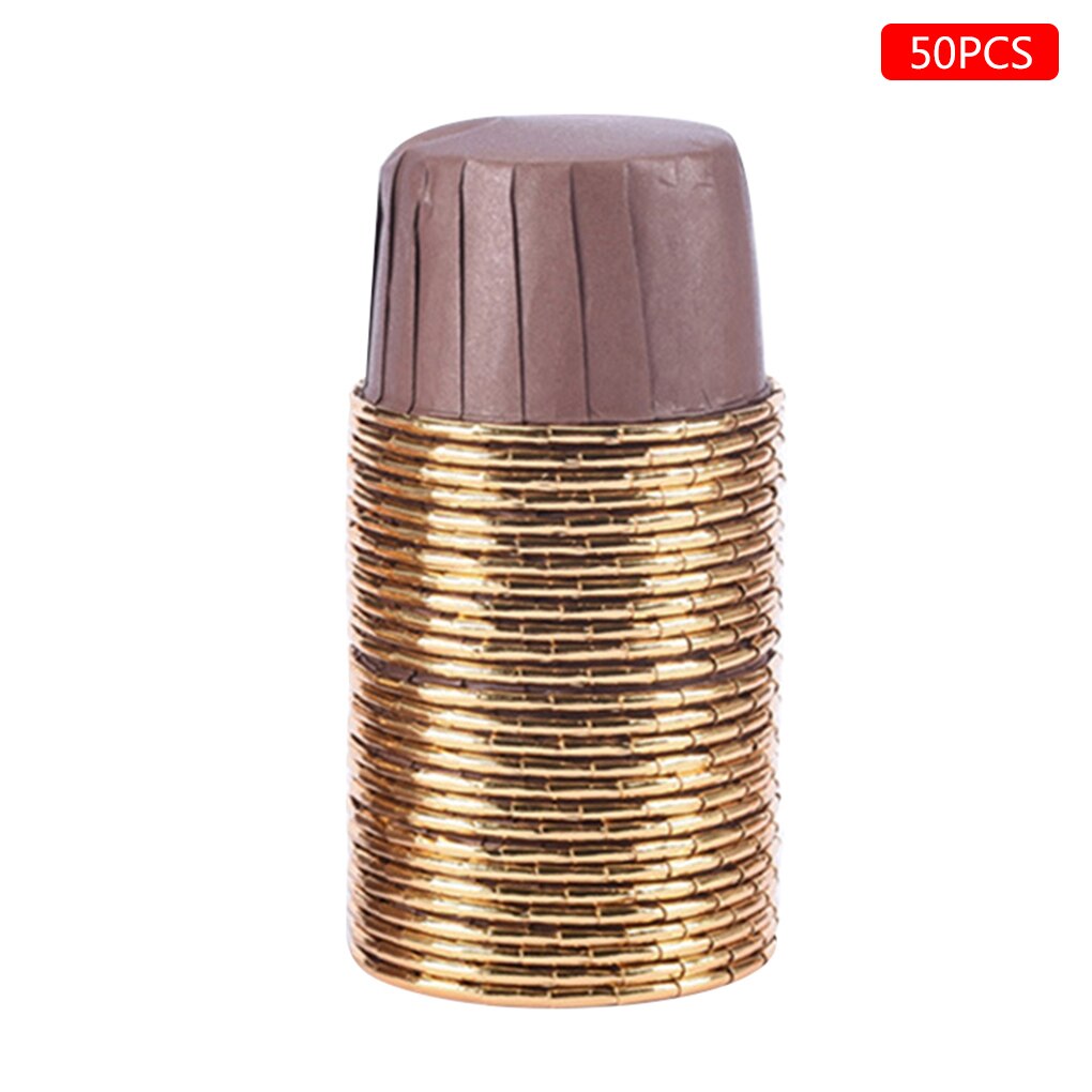 50pcs Cupcake Cups Disposable Muffin Liner Baking Cups Oil Proof Non-stick High Temperature Resistant