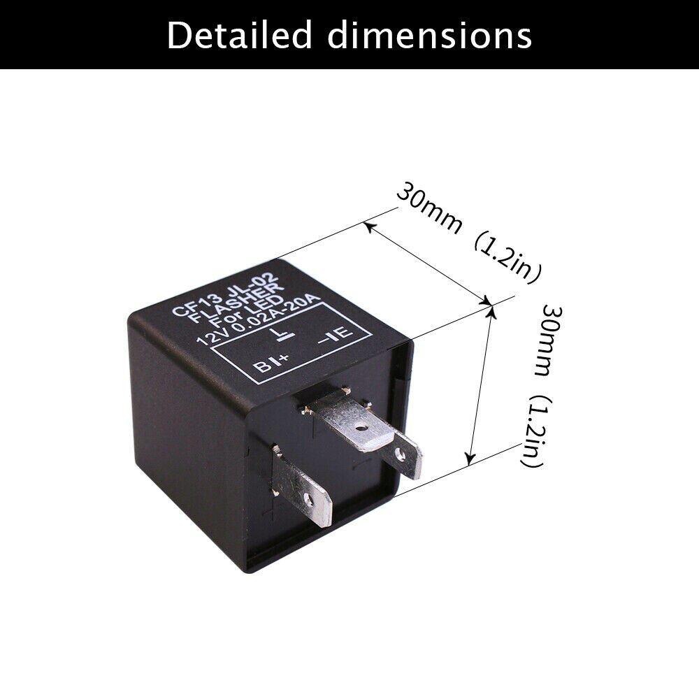 3 Stifte Auto Motorrad LED blinken Relais Blinker 12V Licht Blinker Verstellbare Universal-