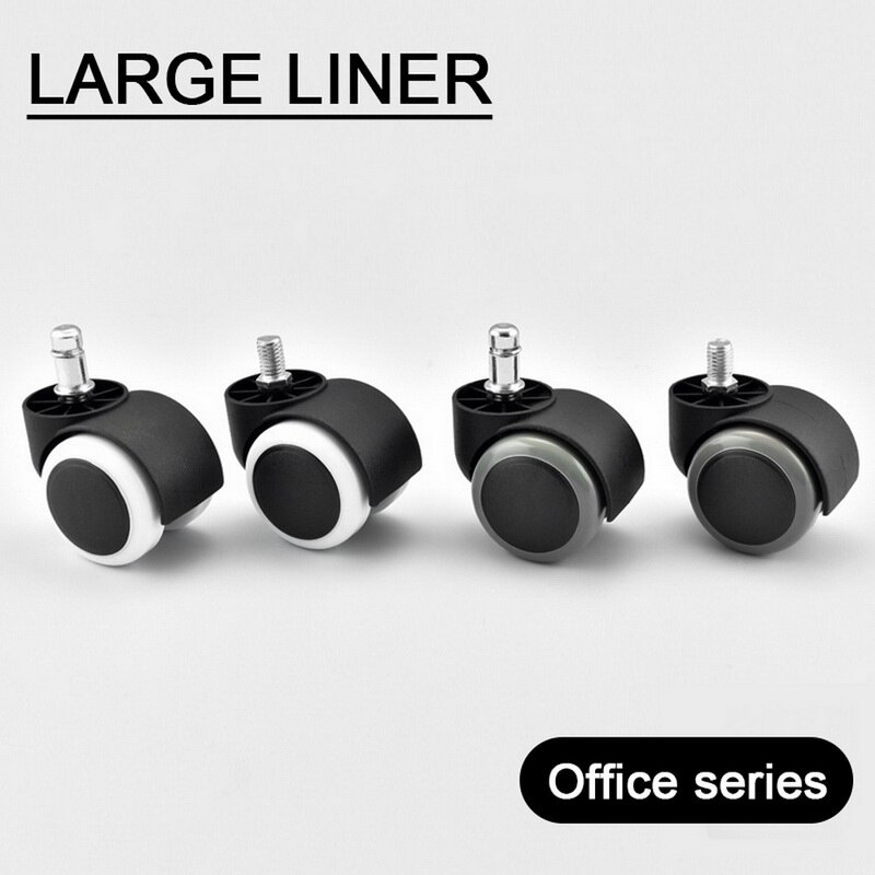 4 stücke Universal- stumm schwenken Rollen Möbel Rad Rolle Weiß PP Nylon Dual 360 Grad Rolle Rad Für Plattform Wagen stuhl