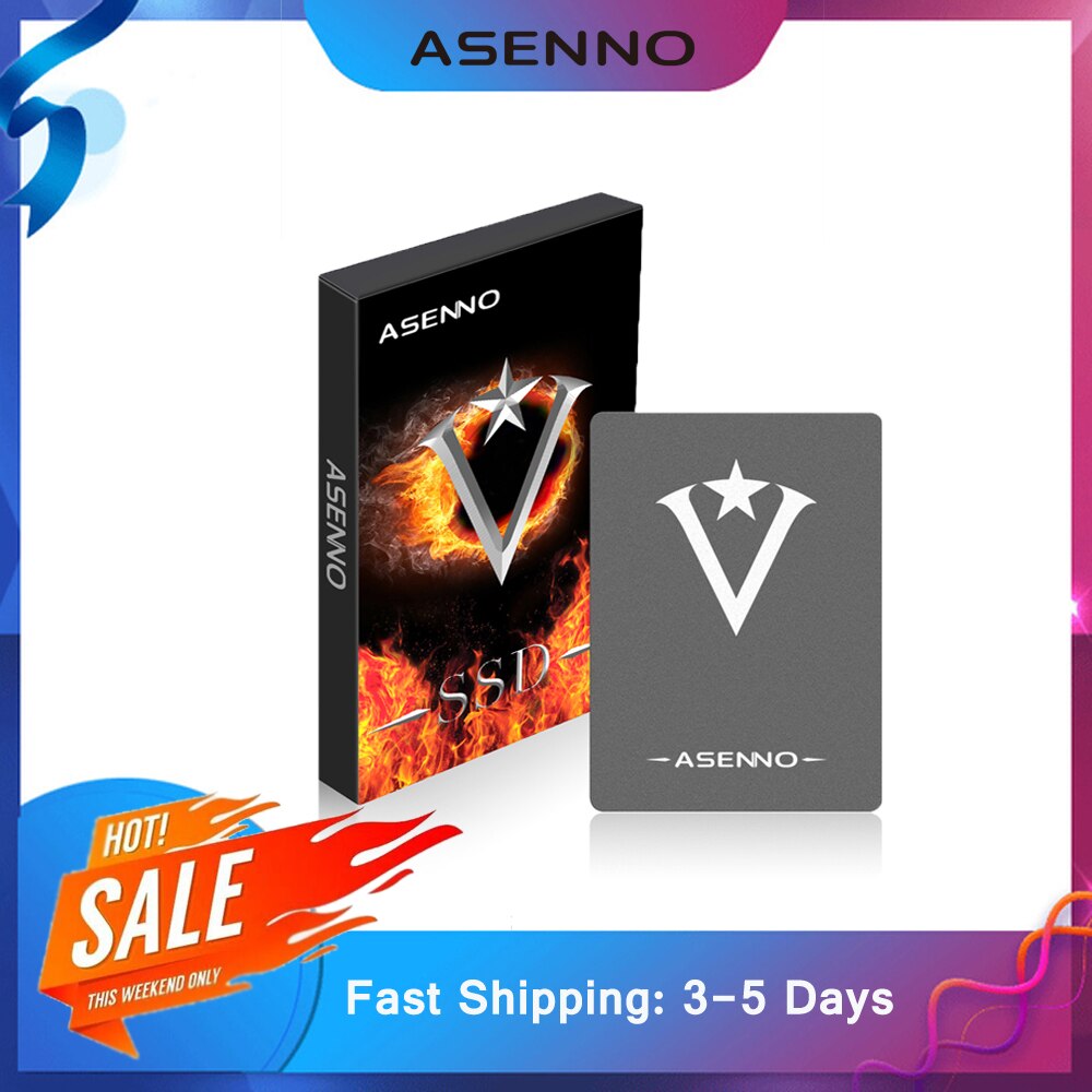 Asenno – disque dur interne SSD, SATA 3, 2.5 pouces, avec capacité de 480 go, 240 go, 120 go, 1 to, 2 to, pour PC de bureau portable