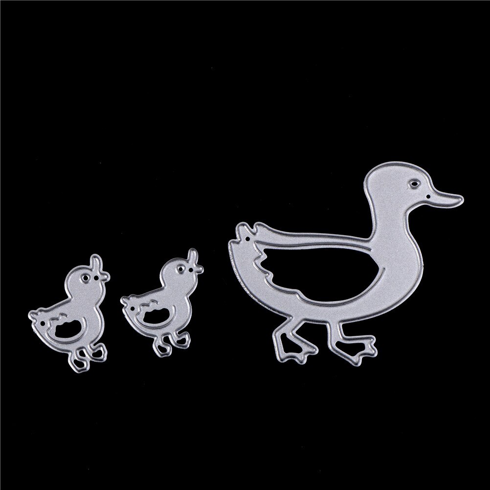 3 st uppsättning kärlek anka familj skära stansar stencil själv scrapbooking album kort prägling hantverk