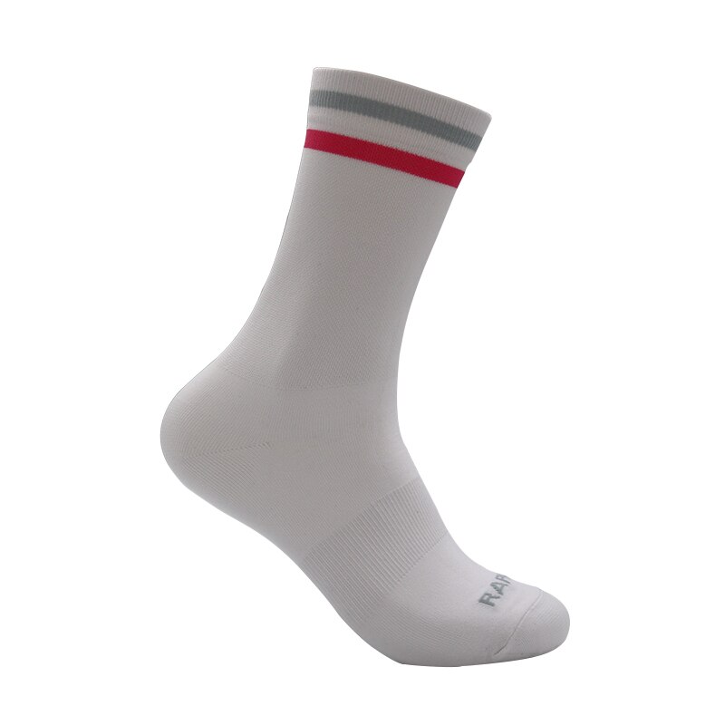 Calcetines profesionales de competitivo per bicicleta para hombre y mujer: white
