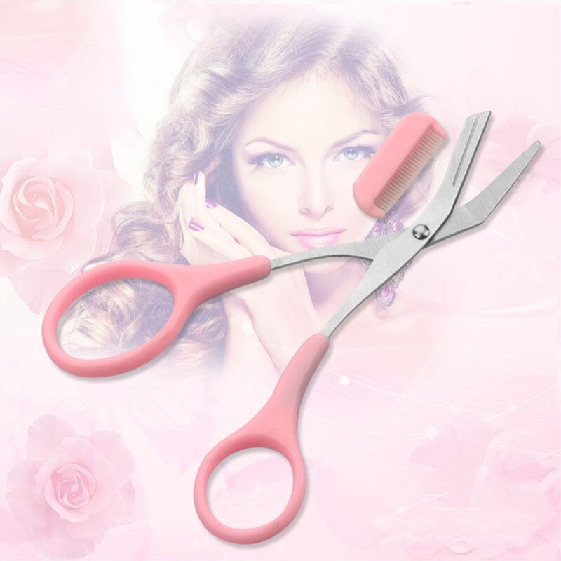 Más vendidos de cejas Trimmer tijeras con peine de pelo de de preparando la afeitadora cortapatillas de instrumentos removedores de maquillaje