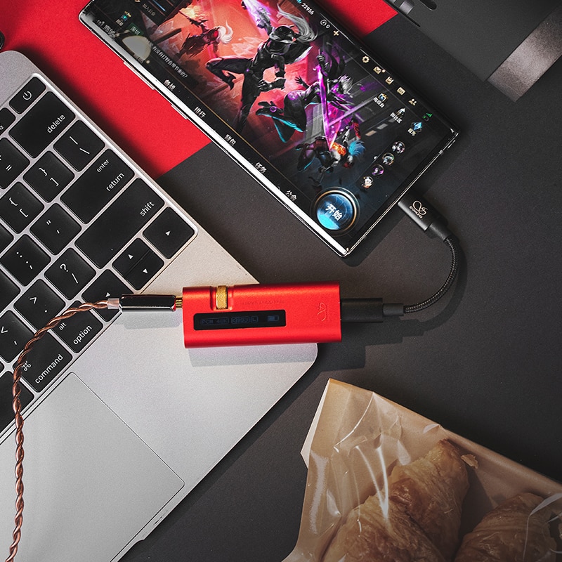 SHANLING-AMPLIFICADOR DE AURICULARES UA5 Dual ES9038Q2M, Chip portátil USB, DAC, PCM, 768khz, DSD512, tipo c a 3,5/4,4mm, UP5, M6, M3X, M9