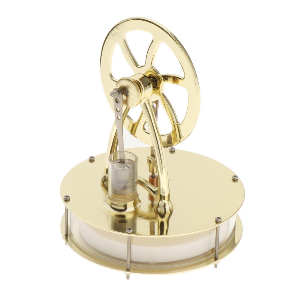 Low Temperature Stainless Steel Stirling Engine Education Toy Model Run Off the