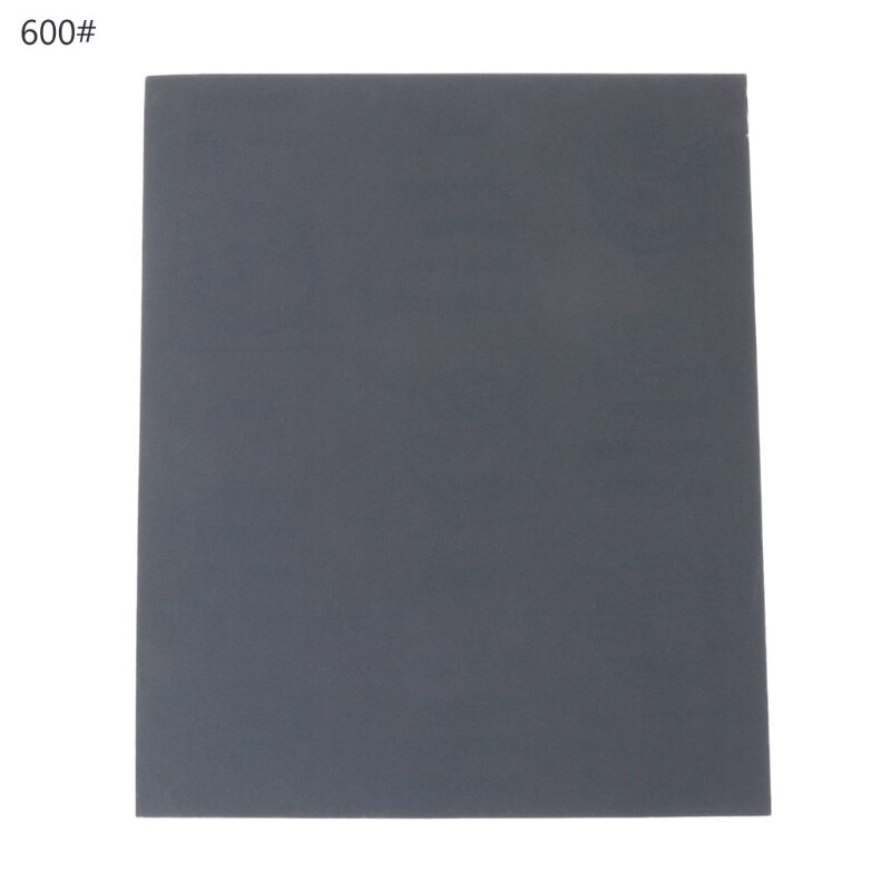 2pcs 100/240/400/600/1000/2000 28x23cm Grit Aluminium Sanding Paper Oxide Wet Dry Abrasive Metal Wood Abrasive Tools #RW1209: 600#