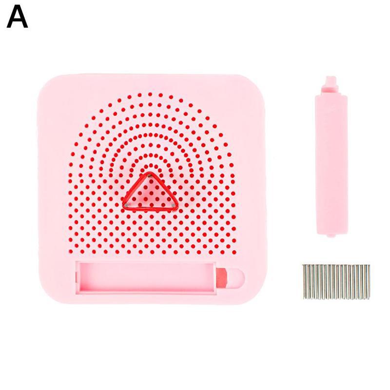 ABS azul cuadrado DIY herramienta de manualidades tablero con pasadores de guía para la luz de la rejilla de almacenamiento del rodillo de dibujo: A
