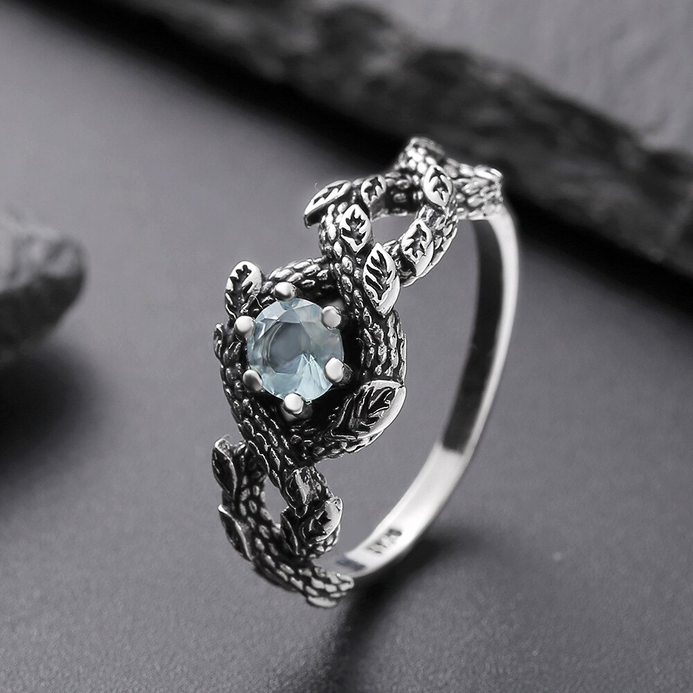 Charme Weibliche Runde Kristall Stein Ring Punk gotisch Stil Schwarz Gold Ringe Für Frauen Luxus Hochzeit Engagement Ring Schmuck