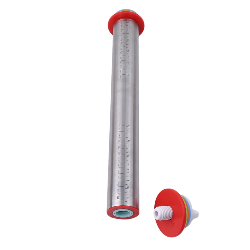 1pc4 Adjustable Discs Stainless Steel Rolling Pin Non-Stick Removable Rings Dough Dumplings Noodles Pizza Baking Tools