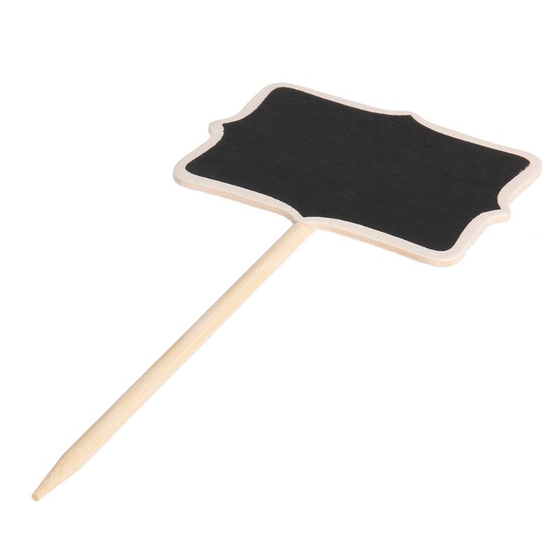 Retangle Mini tableau noir support tableau Wordpad Message Board pince bâton support mariage décoration 20 pièces/ensemble 17X5X0.3 cm