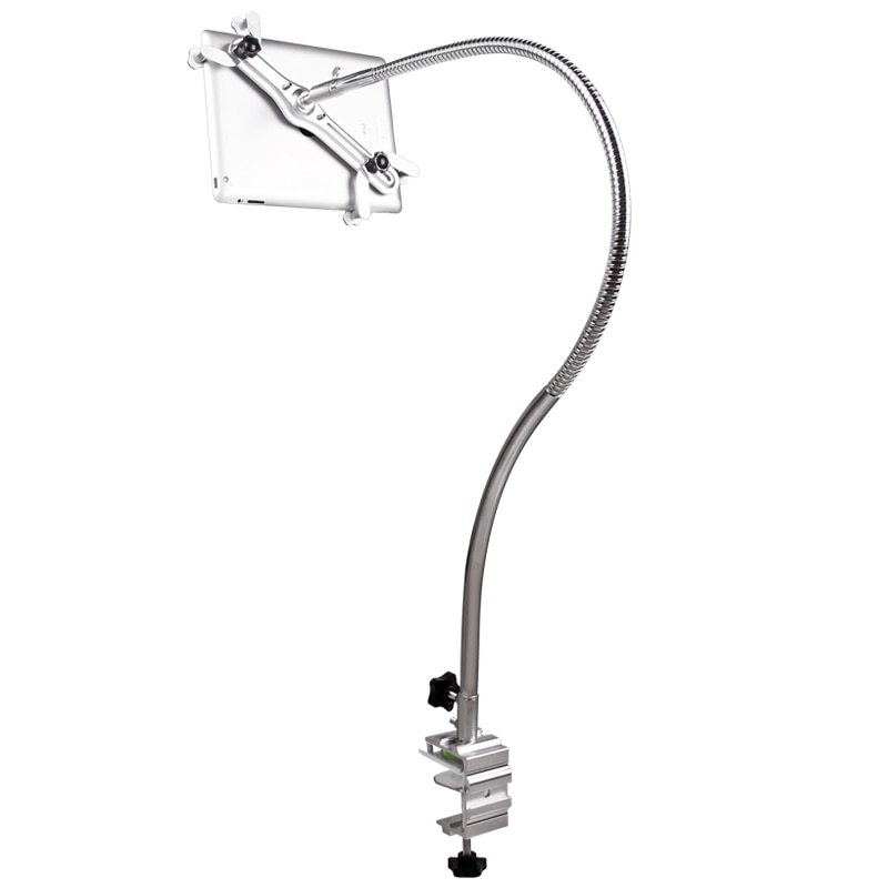 Pieno di Metallo Lungo Braccio Flessibile 120 centimetri 4-11 pollici Per Smartphone/Tablet Supporto Universale di Rotazione Letto Comodino Pigro stand per iPad Air 1 2 3