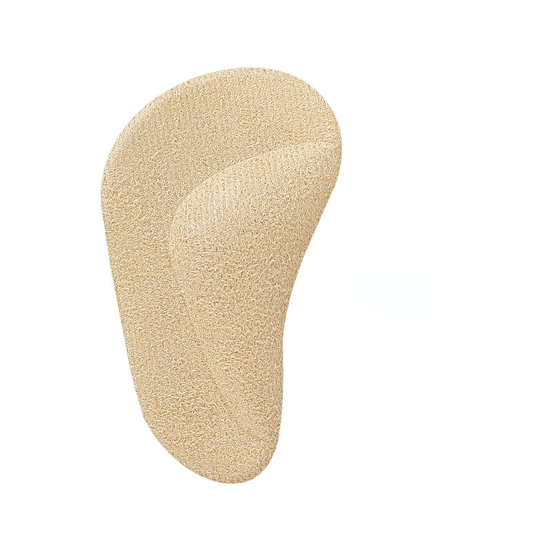 Plantilla ortopédica con soporte para arco, plantilla de silicona para pie plano, Corrector de pie plano, cojín de choque elástico suave, almohadilla ortopédica de Gel: Castaño