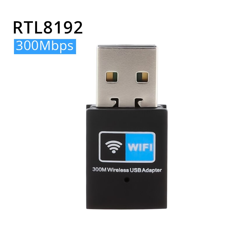 Wireless Usb Wifi Adapter 300Mbps Scheda di Rete 802.11N Wi-Fi Antenna Trasmettitore Esterno Mini Usb Router Ricevitore RTL8192