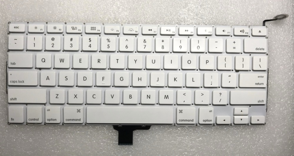 A1324 Toetsenbord VS Engels voor Apple Macbook 13 "inch Unibody Wit A1342 US Keyboard Jaar