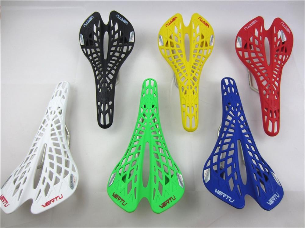 Selle de vélo en plastique très légère, siège de vtt en PVC, coussin, 6 couleurs, directe aux états-unis