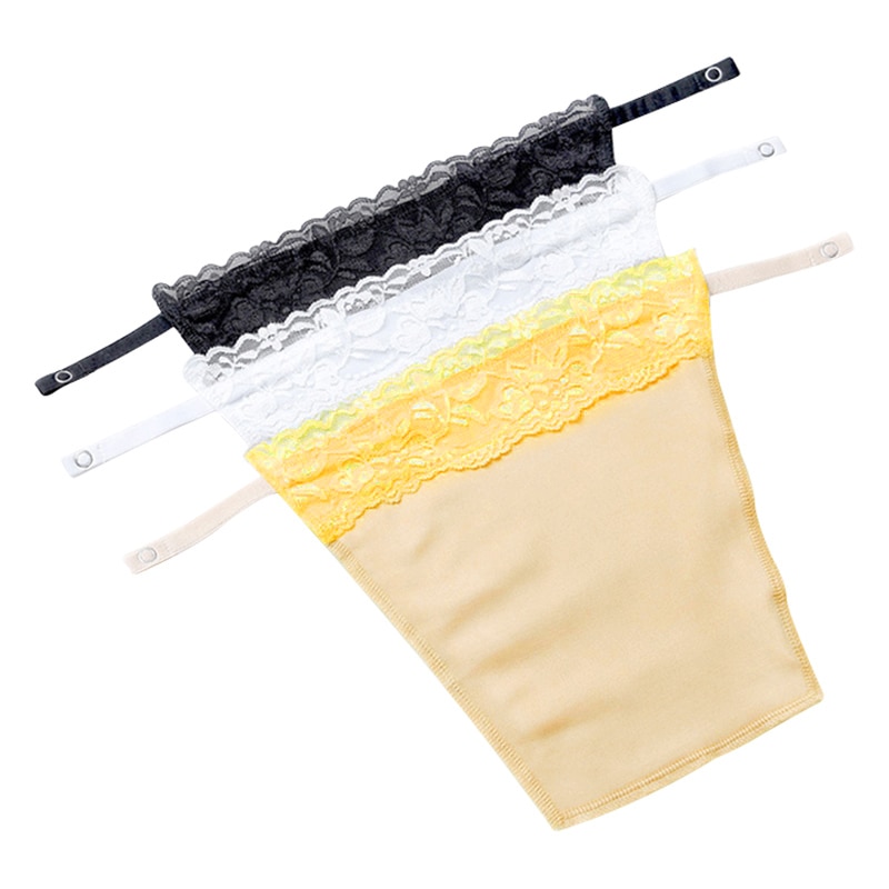 3pcs Anti Peep Invisible Bra Small Lace Breathable Women Underwear Breast Coverage -MX8