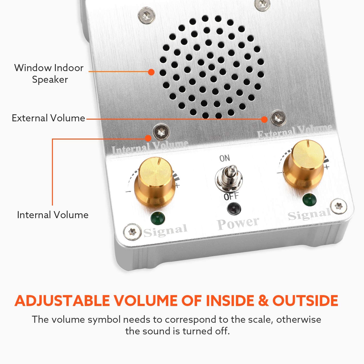 Window Intercom Dual-Way Window Speaker System Interphone Mini Window Intercom Saving Space for Office Ticket Bank