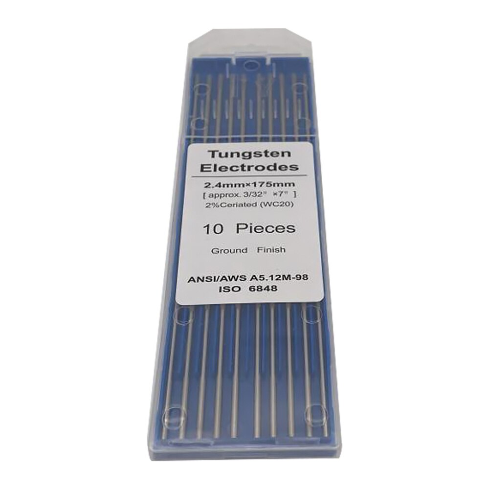 1 Pack Tungsten Electrodes Ceriated Ground Finish Welding Rods Welding Electrode for Arc Welding TIG: Silver 4