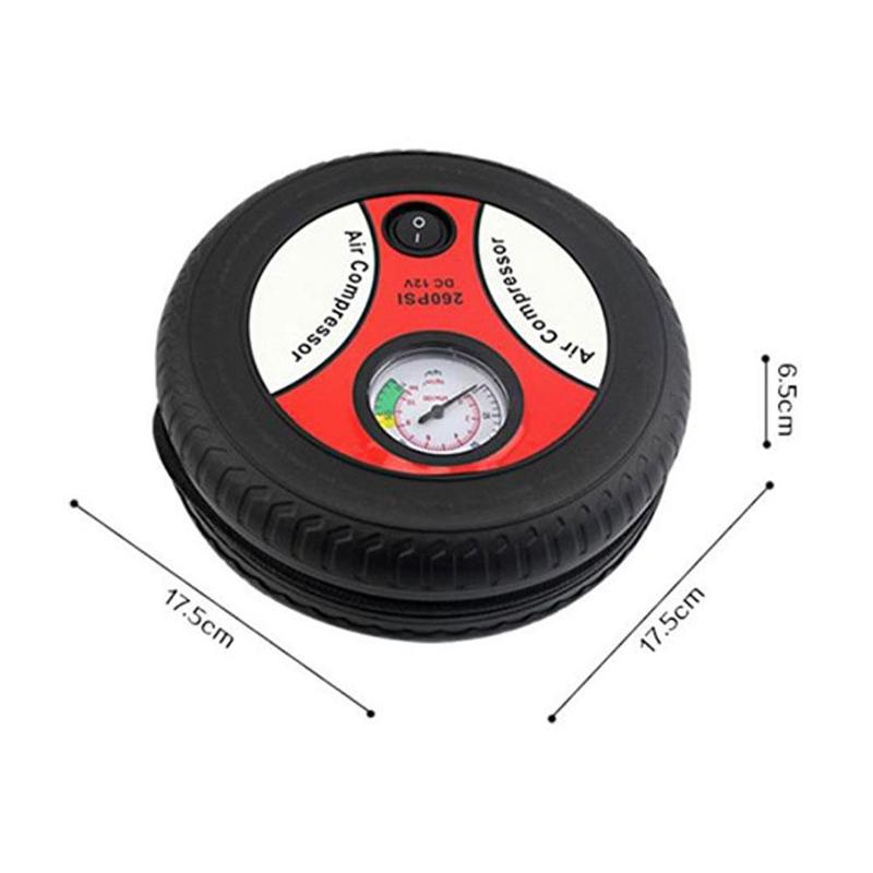 Car Air Pump Portable Electric Mini Tire Inflator Air Compressor Car Auto Pump 260PSI 156W 12V Low Noise High Efficiency 2021New