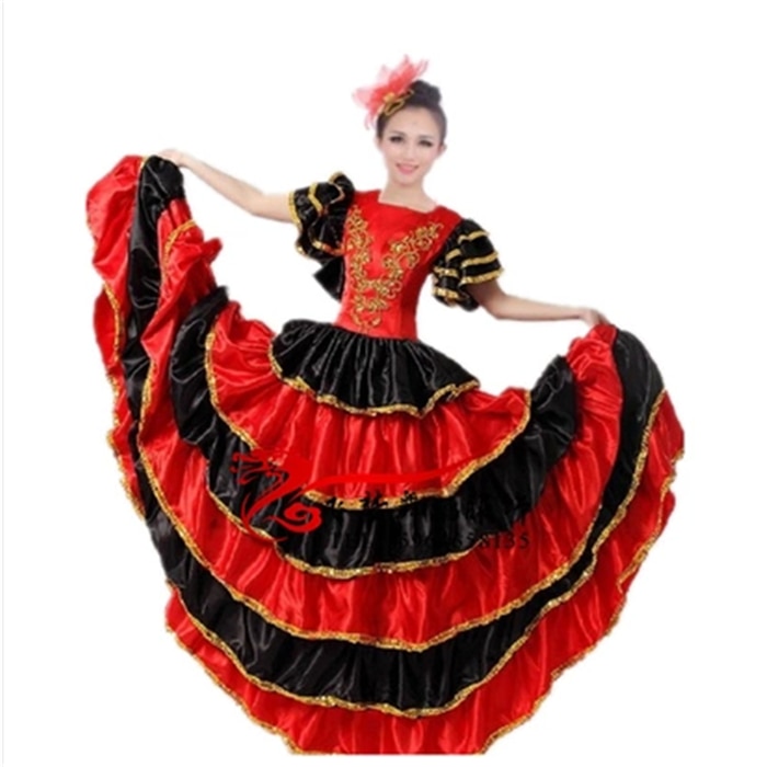 Women Flamenco Dance Dress Adult Paso Doble Dance Dress Flamenco Costume Girl Flamenco Dresses