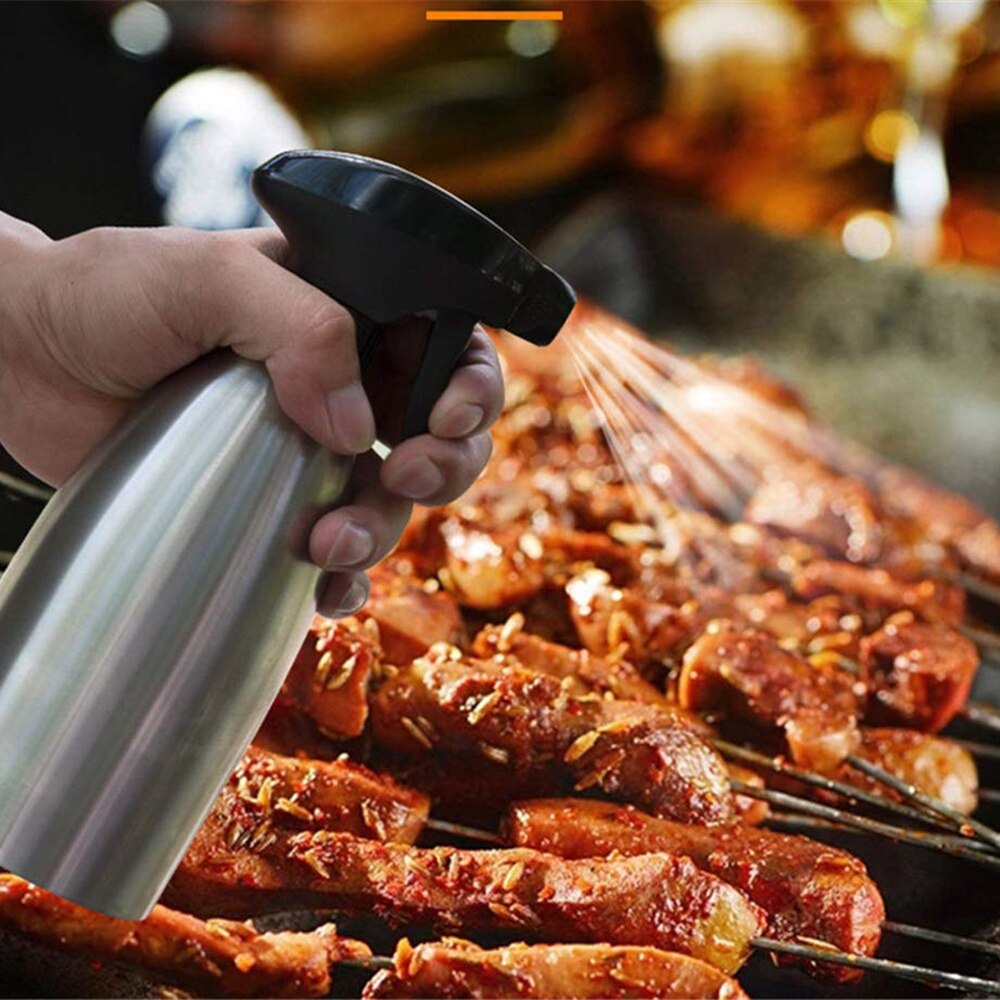 Olijfolie Spuit Azijn Dispenser Rvs Fles-Perfect Draagbare Kruiden Kruidkruik En Keukengerei Gereedschap