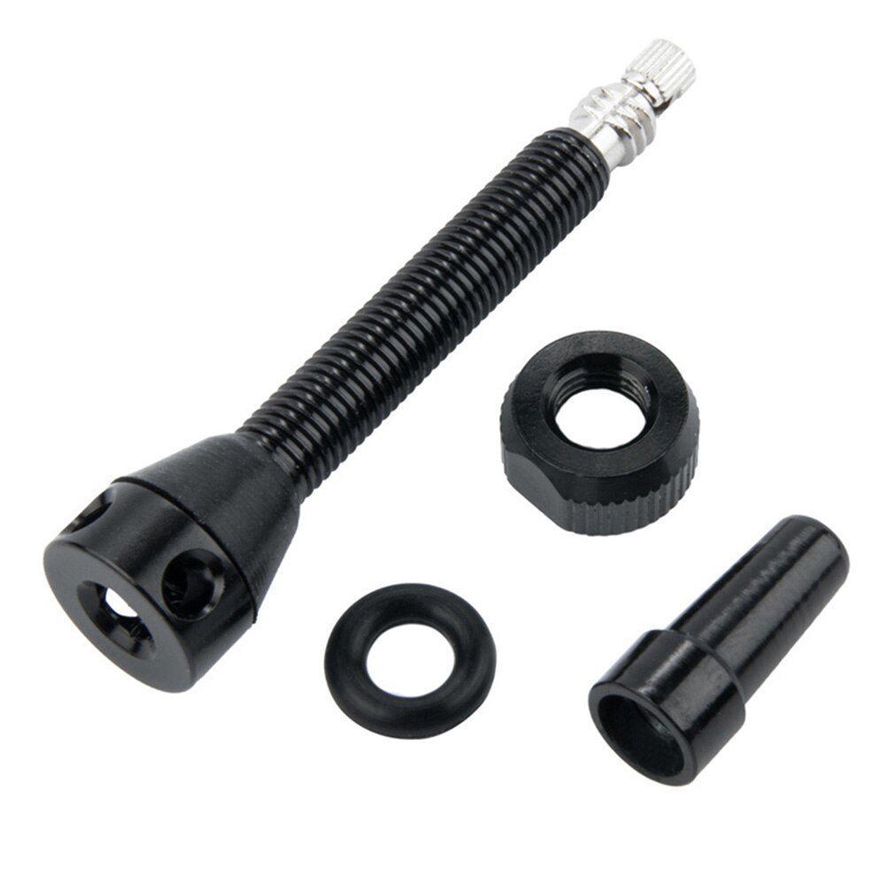 Bicycle Tire Valves 2pcs 40mm CNC Alloy Stem with Cap Tubeless Tire Presta Waterproof Cycling Element for MTB Mountain Road Bike
