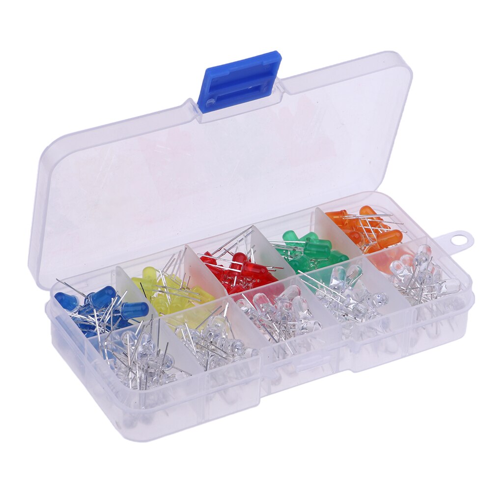 Kit de Diode LED électroluminescente rouge vert bleu jaune Orange 200x5mm pour appareils ménagers électriques 3V 20mA