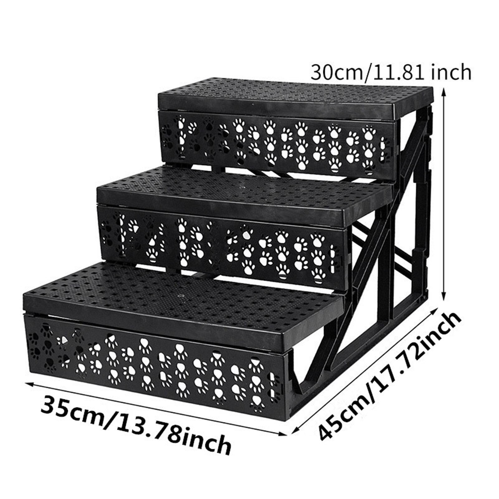 Escalier en peluche antidérapant pour animaux de compagnie, 3 étapes, pour chiens et chats, amovible, lit, escalier pour chiens, échelle d&#39;escalade, produits pour animaux de compagnie