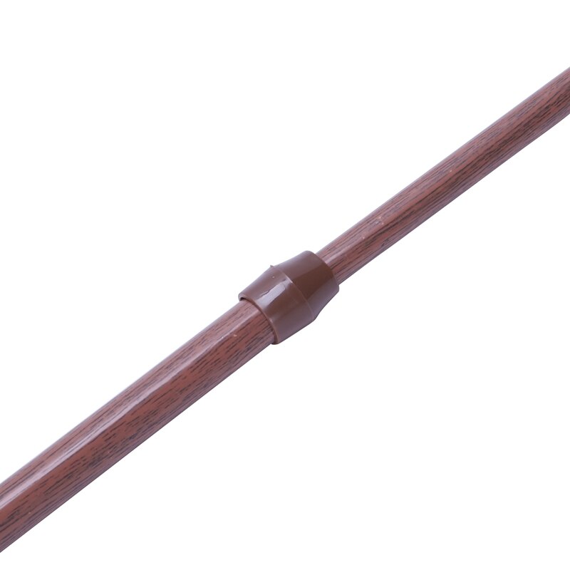 2x Extendable Telescopic Spring Loaded Net Voile Tension Curtain Rail Pole Rods,55-90cm/70-120cm,Wood Color