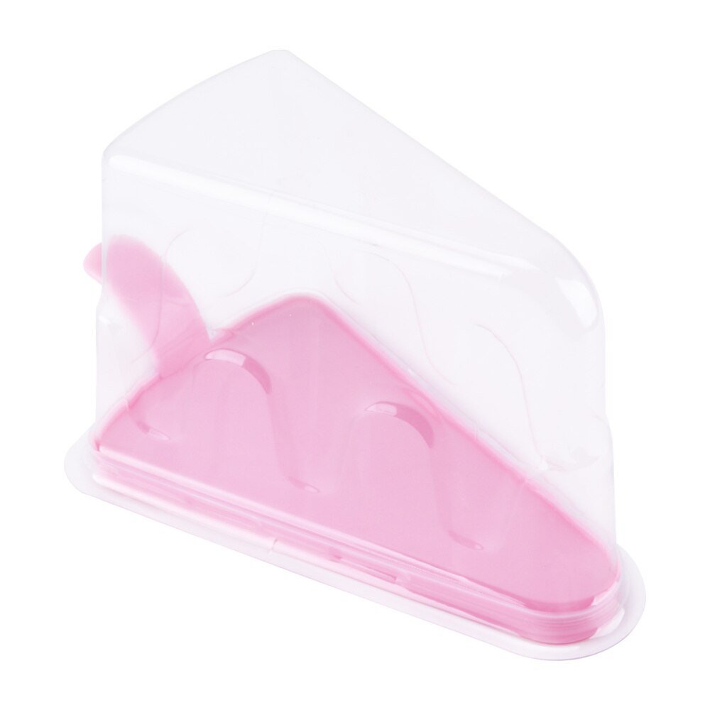 20pcs Small Pie Container Triangle Cake Box Slice Pie Box Transparent Cake Box