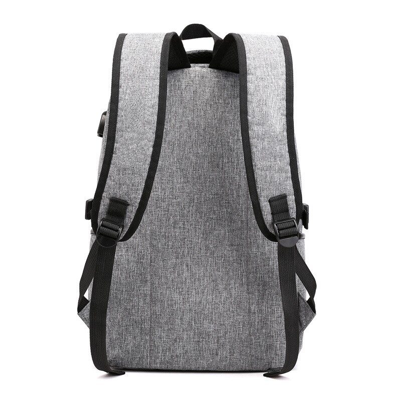 USB Charing Men Backpack Laptop Mochila Mujer Solid Student Travel School Bag For Men Business Large Shoulder Bags CJ995