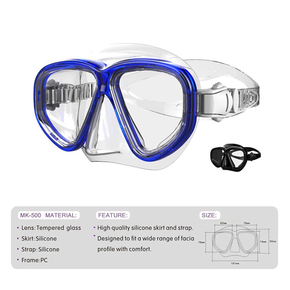 Snorkel Goggles Flippers Set Snorkeling Glasses Swimming Fins Scuba Snorkelling Gear Package scuba mask underwater mask