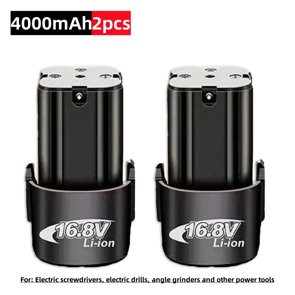 Universele 12V 16,8V 4000mAh oplaadbare lithiumbatterij voor schroevendraaiers, elektrische boormachines, haakse slijpmachines en ander elektrisch gereedschap: Chocolade