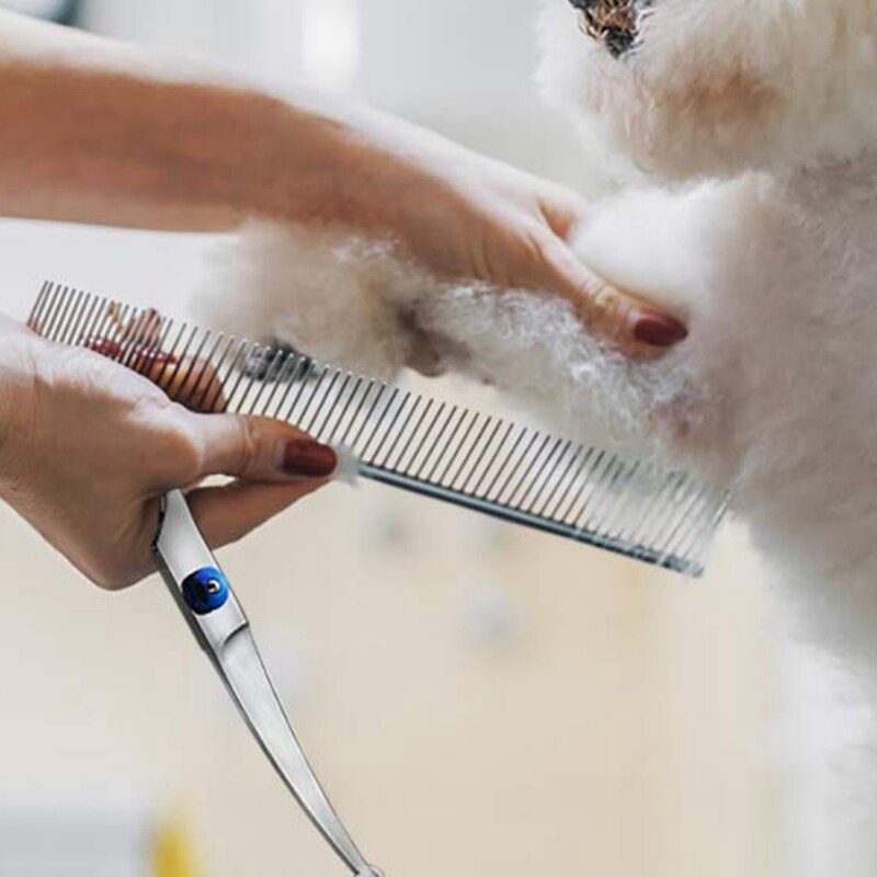 3 Pack Dog Grooming Scissors with Safety Round Tip, Perfect Stainless Steel Up-Curved Grooming Scissors Thinning Cutting Shears