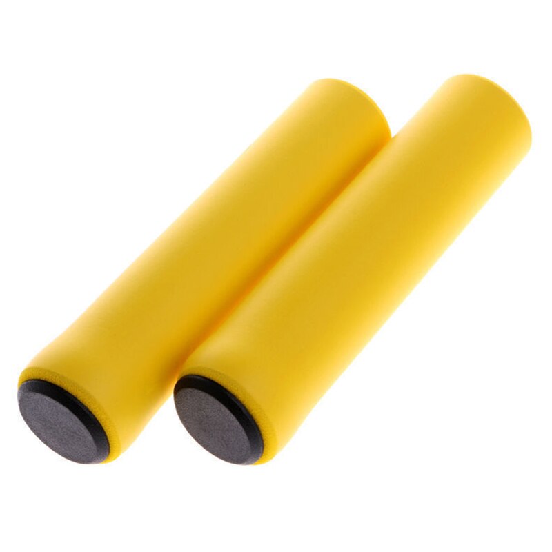 1Pair Silicone Cycling Bicycle Grips Outdoor MTB Mountain Bike Handlebar Grips Cover Anti-slip Strong Support Grips Bike Part: yellow