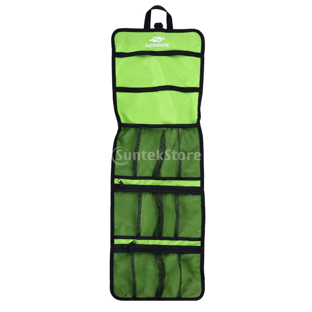 Folding Lightweight Rock Climbing Tree Arborist Caving Quickdraw Sling Carabiner Hook Gear Equipment Collection Gear Arrange Bag: Green