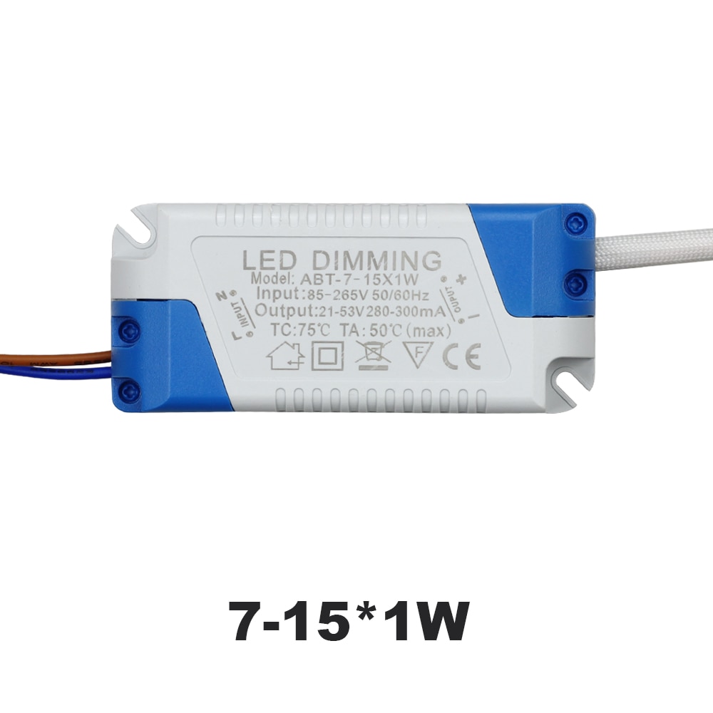 LED Driver Power Supply Unit Dimmable 3W 5W 7W 15W 15-24W led adapter transformador 220v 110v 300mA For LED Strip Downlight lamp