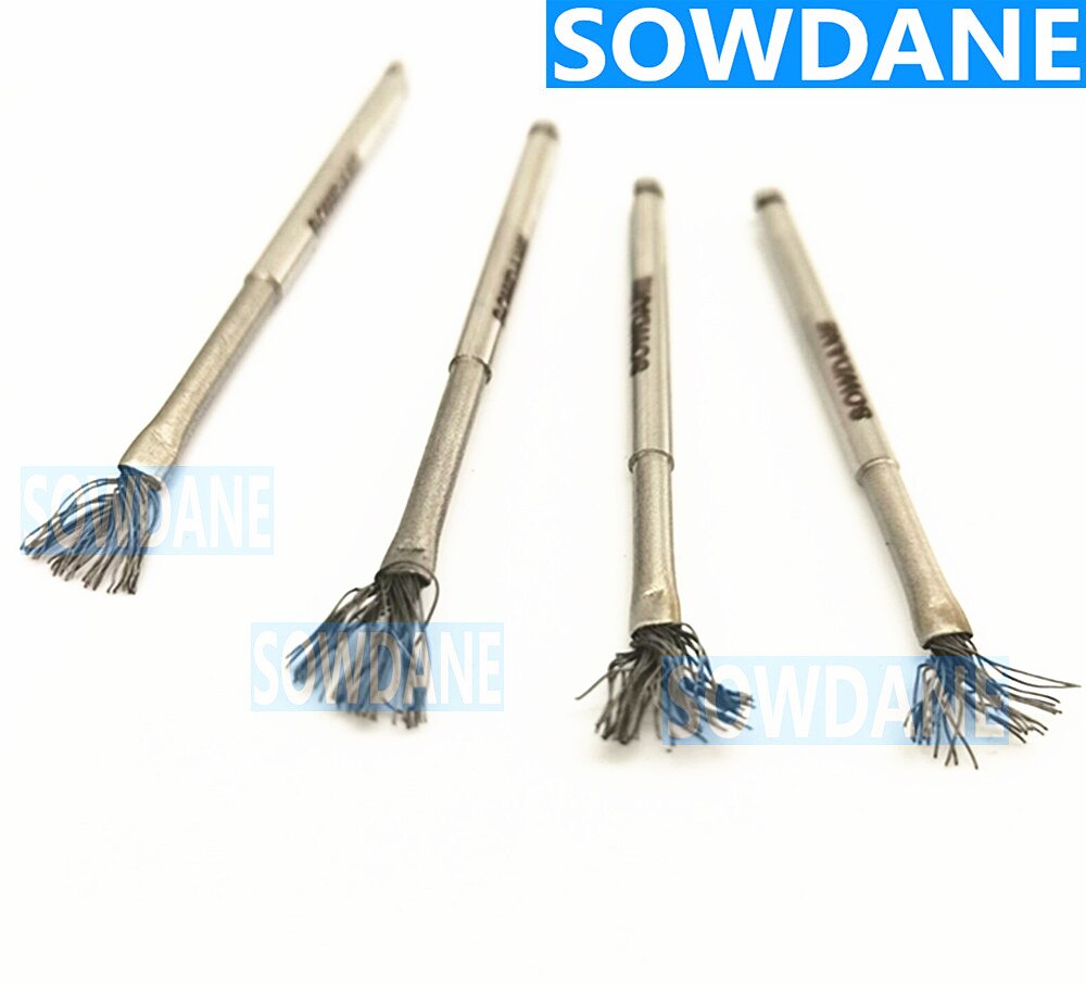 Dental Debridement Peri-Implantitis Implant Surface Threads Cleaning Brush Titanium brush Autoclavable