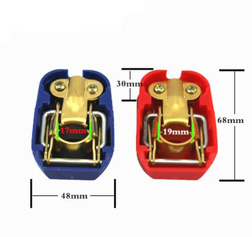 2PCS/Lot Auto car motorcycle battery quick joint Battery terminal Clamp clip pile Card