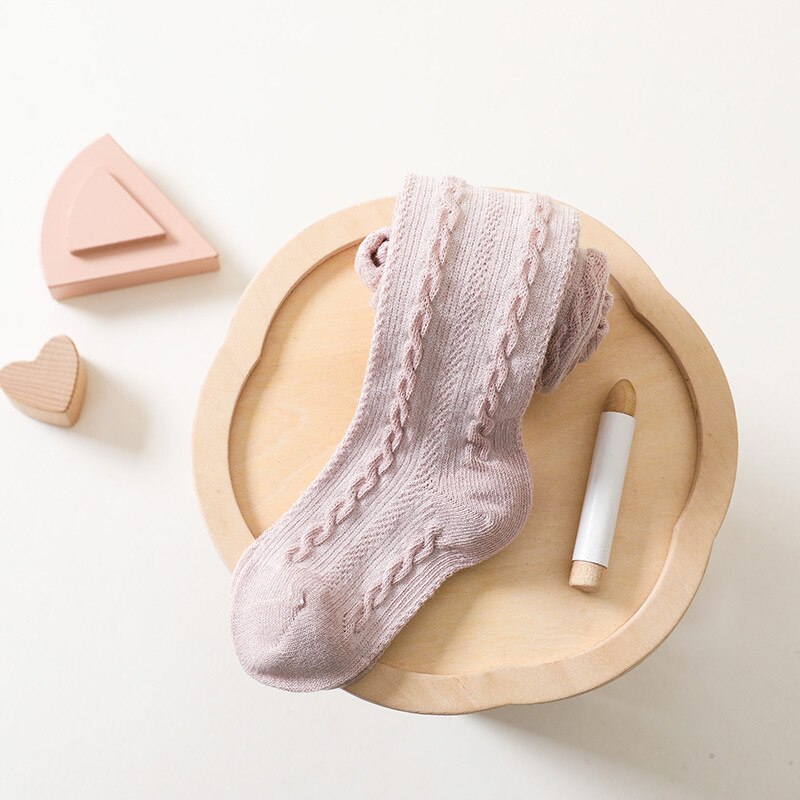 Medias caladas de algodón para niña, pantis de malla para bebé, medias acanaladas de color sólido, primavera y verano, 2022: pink / age 2-4Y