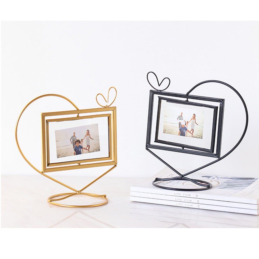 Bougeoirs Rotatifs De Noël En Métal Doré – Lot De 2 Avec Flocons Et Cerfs – Déco De Table Festive