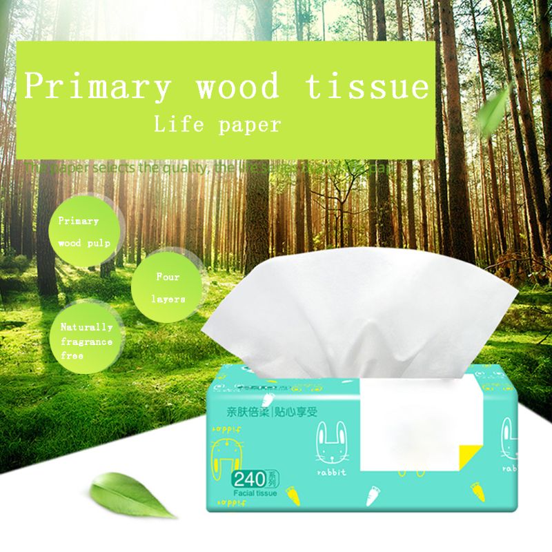 1 Packs Van Bamboe Pulp Pompen Toiletpapier Beschikbaar Voor Moeder En Baby 'S Zachte Handdoeken Toiletpapier Tissue Servet