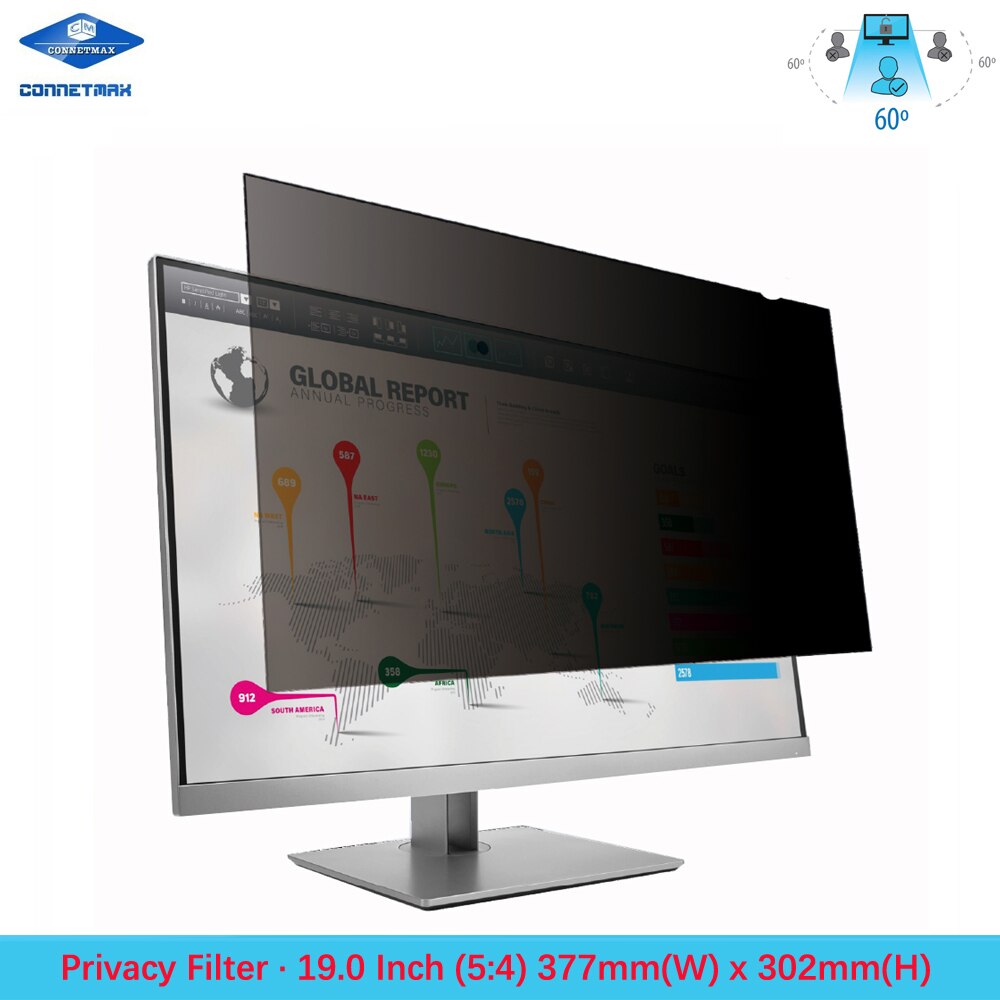 19 &quot;pollici (In Diagonale Misurata) Anti-Glare Privacy Filter per Schermo Standard (5:4) Del Computer Monitor LCD