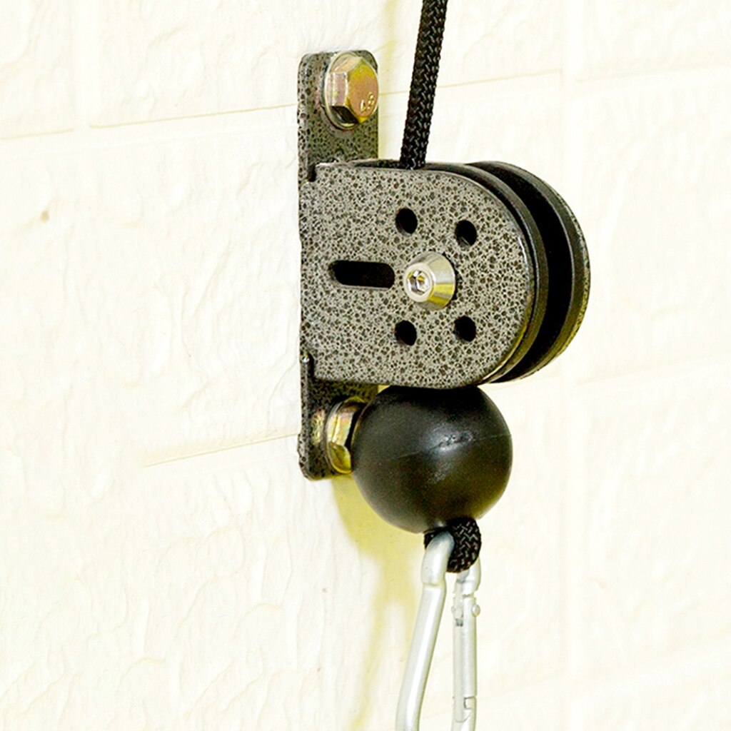 Fixed Pulley Block Cable Machine Single Wheel Pulleys W/ Mount Screws 300kg