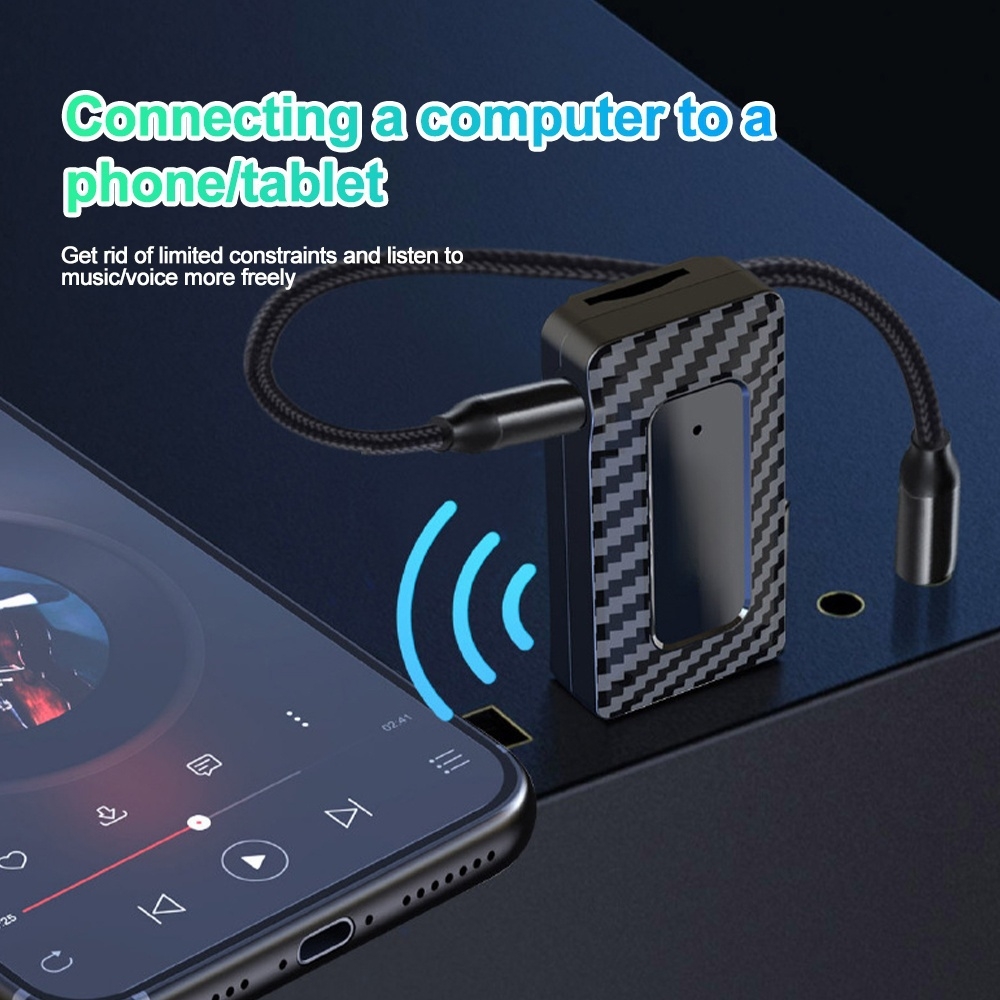 Bluetooth 5.3 Mini USB Auto FM-zender Ontvanger met microfoon Handsfree bellen Carkit Auto Draadloos HIFI Stereo Audio voor FM-radio