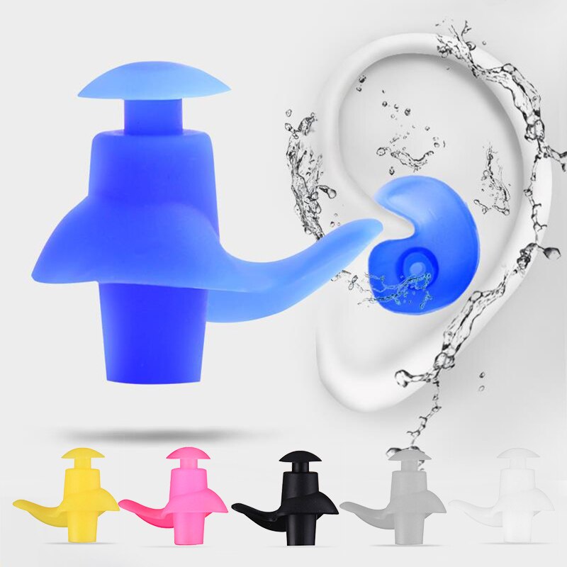 Weiche Ohrstöpsel Silikon Wasserdichte Ohrstöpsel Staub-nachweisen Ohr Umwelt Sport Stecker Tauchen Wasser Sport Schwimmen Schwimmbad Zubehör