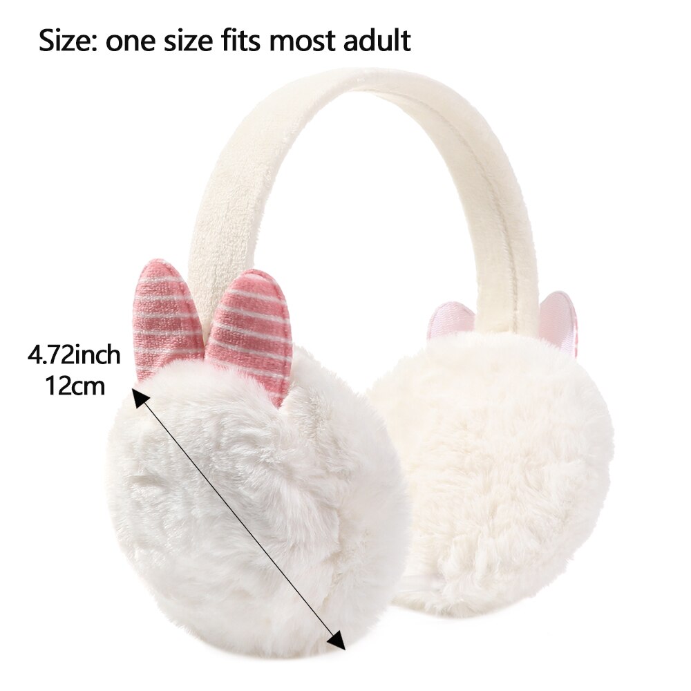Winter Autumn Warm Faux Fur Earmuffs Cute Cat Ear Earflap Plush Earmuff for Girls Ladies Women Hairbands Ear Muffs