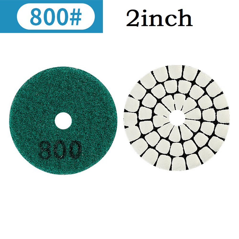 2 Zoll 55 mm Diamant-Trockenpolierpad Granit Marmor Schleifscheibe Keramik Stein Polierer Scheibe Schleifmittel Werkzeug Schleifscheiben: Rot