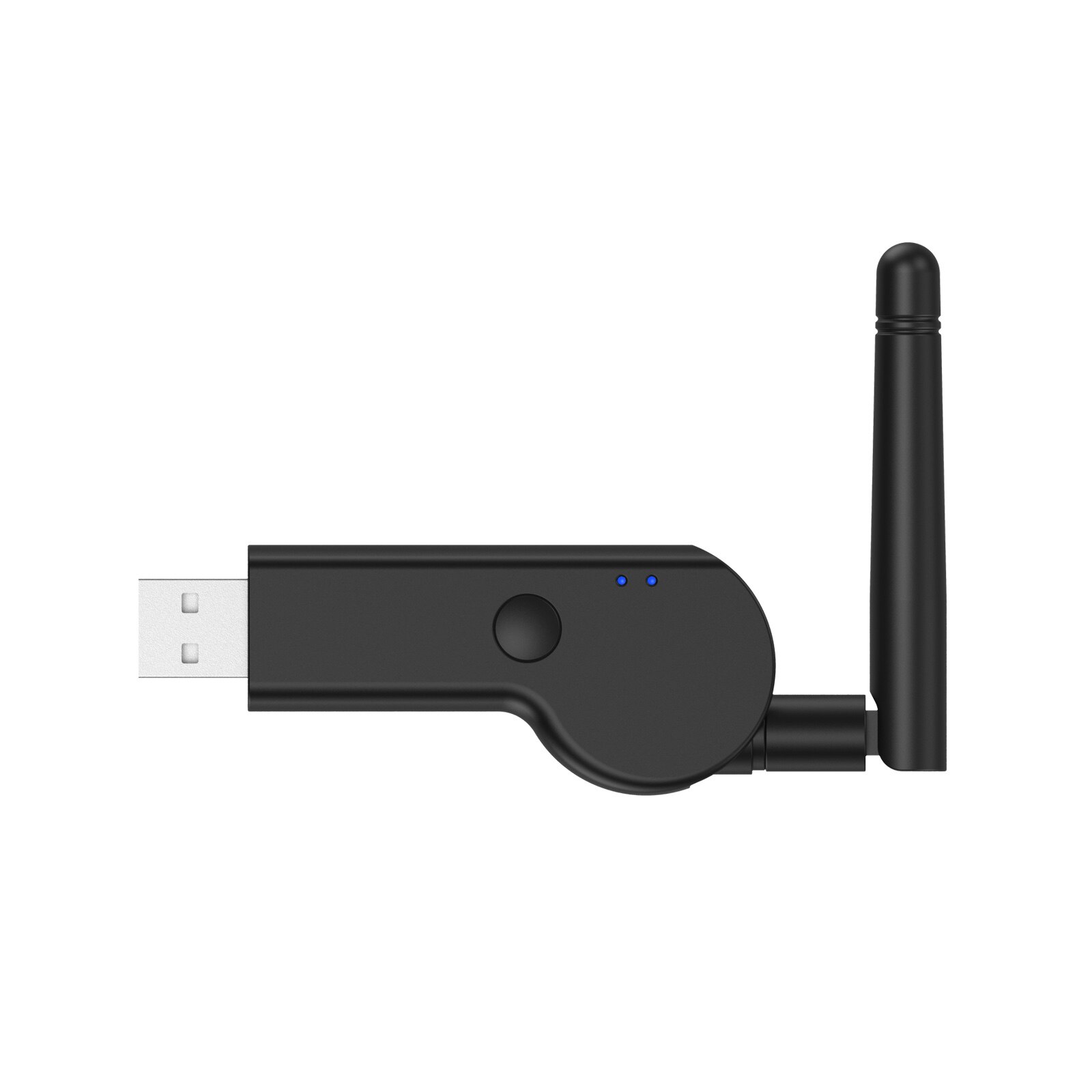 USB Bluetooth Audio Adapter For PC TV BT5.2 Audio Transmitter Adapter With External Antenna Supports Two Headphone Connection