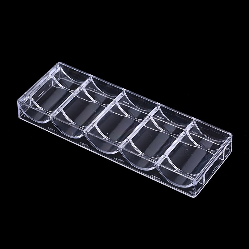 Poker Chips einstellen Kasten Poker Acryl Feine Chips transparent Kasten Kasino Spiel Tablett Chips fallen Mit Abdeckungen Poker Chips